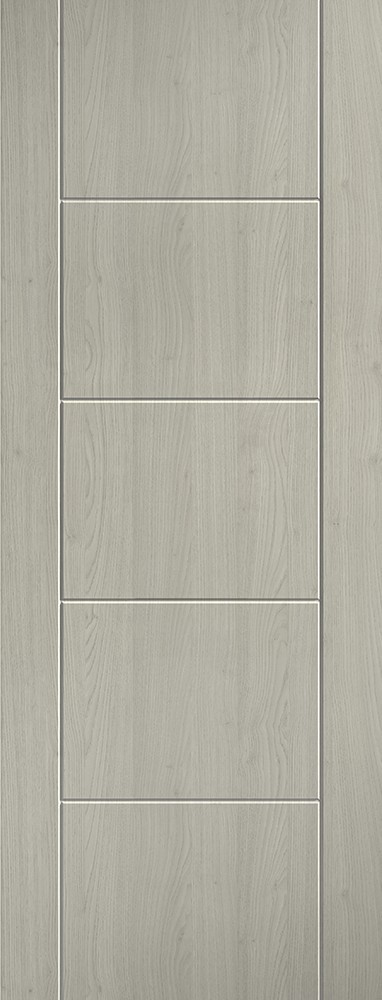 Internal Light Grey Laminate Pre-Finished Ladder Semi Solid Core Door