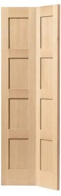Internal Oak Snowdon Un-Finished Solid Core Bi-Fold Door