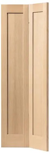 Internal Oak Etna Un-Finished Solid Core Bi-Fold Door