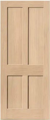 Internal Oak Rushmore Un-Finished Door FD30 44mm Fire Door