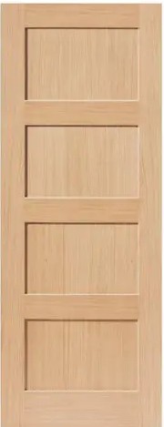 Internal Oak Snowdon Un-Finished FD30 44mm Fire Door