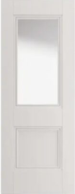 Internal Hardwick White Primed (CLEAR GLASS) Classical Panelled Door