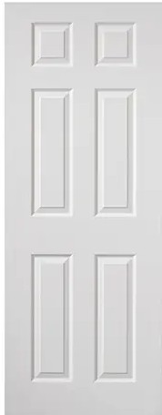Internal White Colonist Woodgrain Door