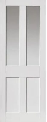 Internal Rushmore White Primed (CLEAR GLASS) DOOR