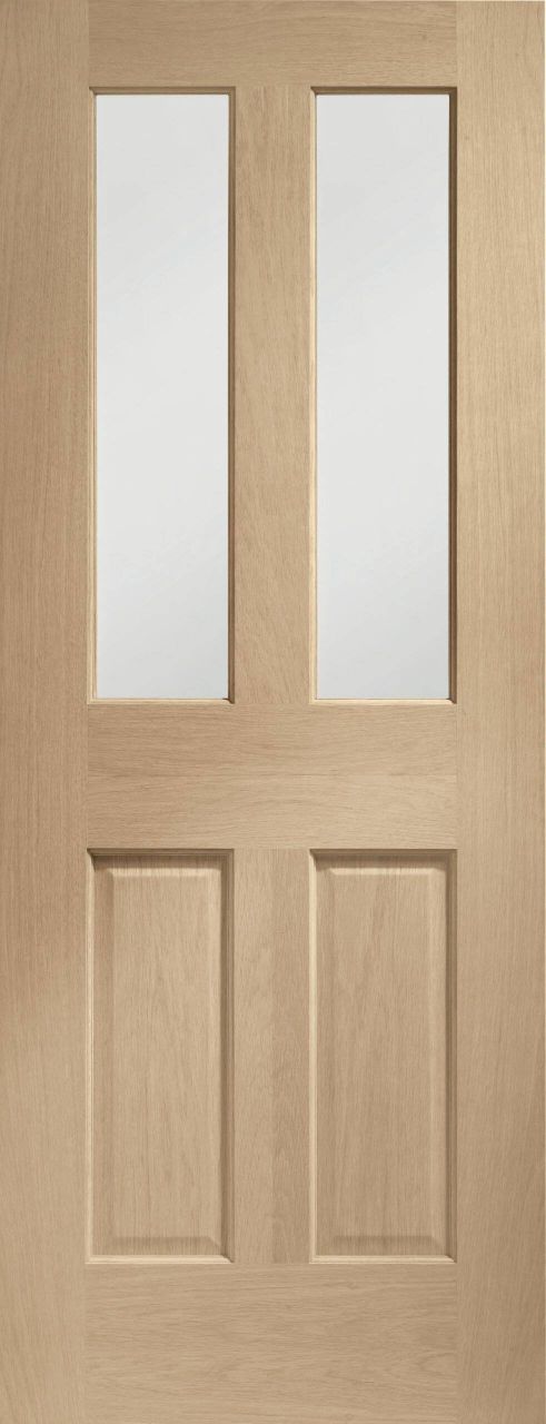Internal Oak Malton (CLEAR BEVELLED GLASS) Pre-Finished Door