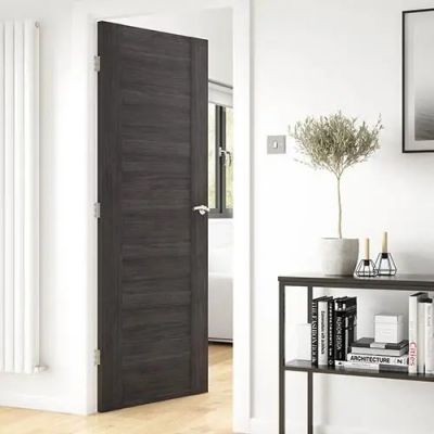 Internal Laminate Alabama Dark Grey Pre-Finished FD30 44mm Fire Door - Image 2