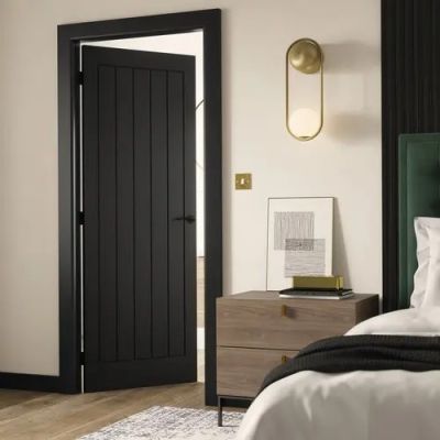 Internal Cottage Black Pre-Finished Door - Image 2