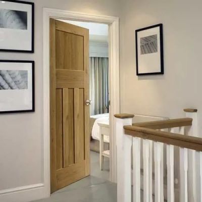 Internal Rustic Oak Veneered DX Internal Un-Finished Door - Image 2