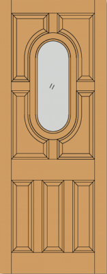 External Hardwood Acacia Un-glazed (No Glass) Un-finished Door