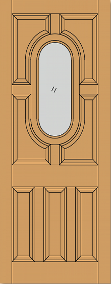 External Hardwood Acacia Un-glazed (No Glass) Un-finished Door
