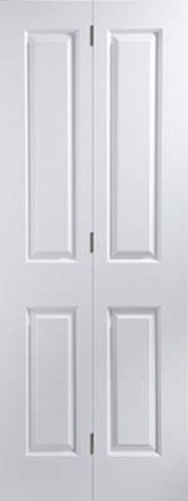 Internal White Primed Smooth 4 Panel Bi-Fold - MB