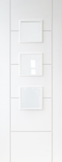 Internal White Primed Vancouver 3 Light (OBSCURE GLASS) Door