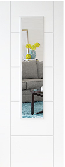 White Primed Vancouver 1 Light (CLEAR GLASS)- DF