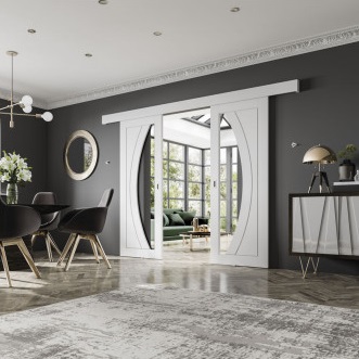 White Easi Glide Door System - XL