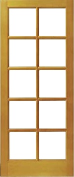 External Hemlock Pattern SC- Unglazed (No Glass) Unfinished Door
