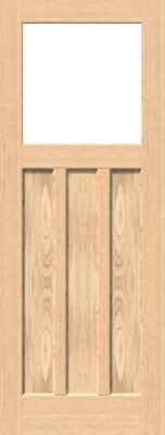 External Hemlock 1930'S - Unglazed (No Glass) Unfinished Door