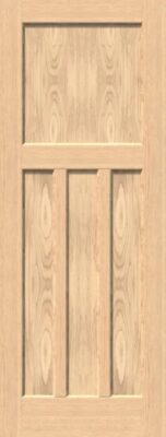 External Hemlock 1930'S 4 Panel Unfinished Door