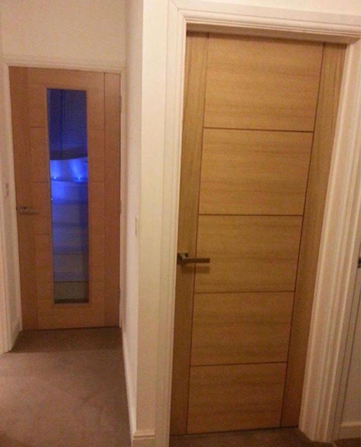Internal Oak Trend Solid Channel Groove Pre-Finished (44mm Thick) Door - Image 2
