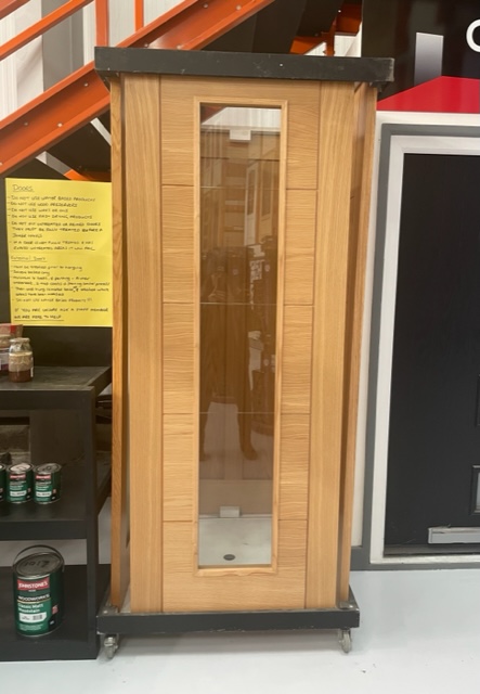 Internal Oak Trend (DIAMOND CUT CLEAR GLASS) Pre Finished Channel Groove - Image 2