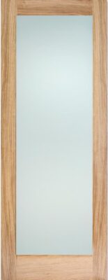 Oak Pattern 10 (CLEAR BEVELLED GLASS) Un-Finished - DG