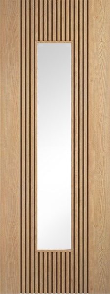 Internal Oak Sydney Pre-Finished (CLEAR GLASS) Door
