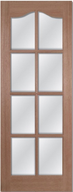 Internal Hardwood Hamlet (CLEAR BEVELLED GLASS) Un-Finished Door
