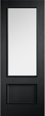 Internal Charcoal Black Murcia (CLEAR GLASS) Pre-Finished Solid Core Door