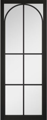 Internal Black Pre-Finished (CLEAR GLASS) Astoria Solid Core Door