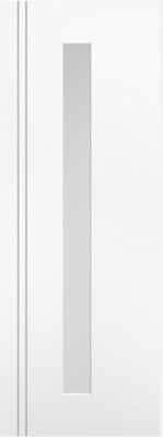 Internal Sierra Blanco (CLEAR GLASS) Solid Core White Pre-Finished Door