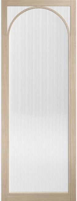 Internal Blonde Oak Pre-Finished Melrose (REEDED GLASS) Door