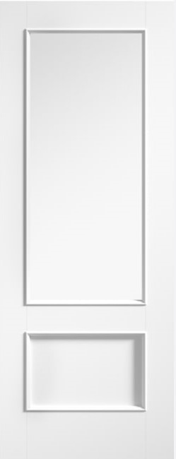 Internal Murcia (CLEAR GLASS) White Primed Solid Core Door