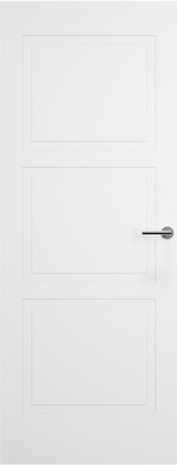 Internal White Primed Shallow Embossed 3 Panel FD60 54mm Fire Door