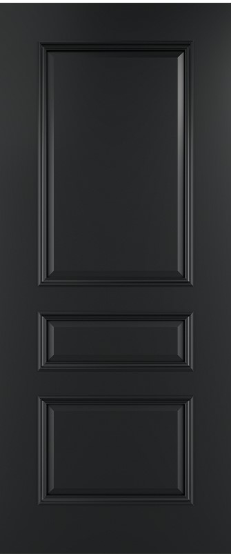 Internal Black Pre-Finished Solid Core Windsor Door