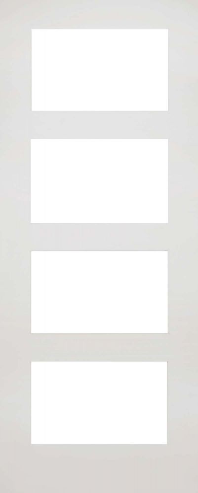 Internal White Primed Coventry (CLEAR GLASS) Solid Core Door