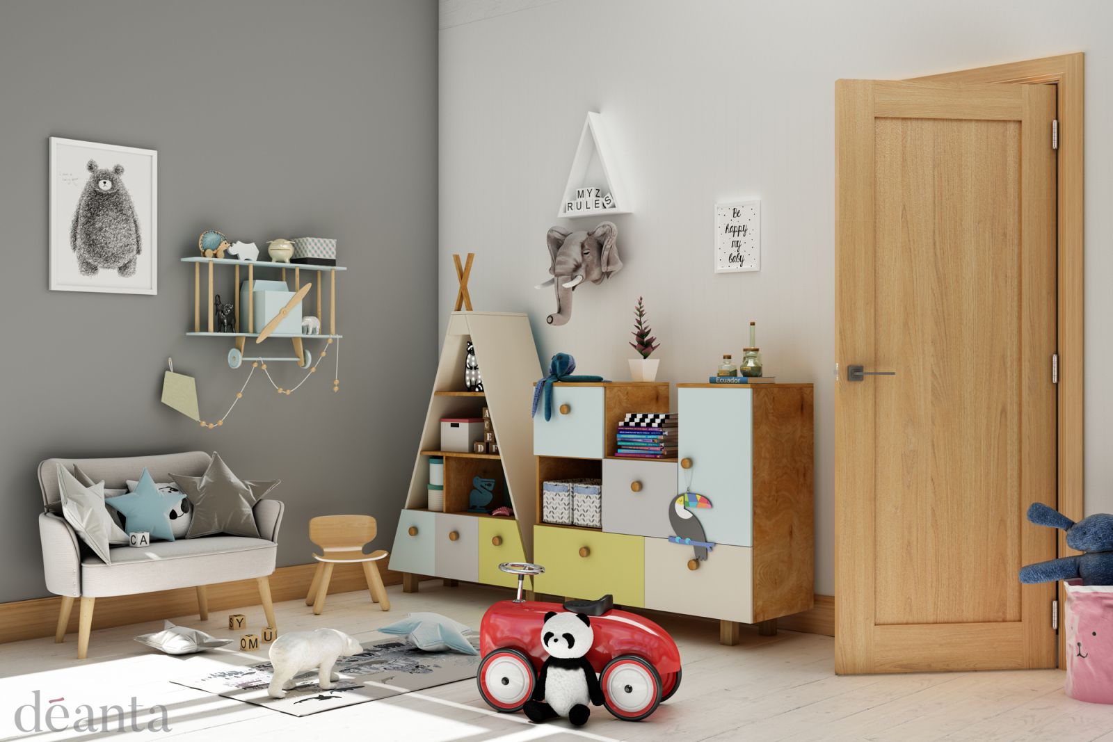 Internal Oak Walden Un-Finished Door - Image 2