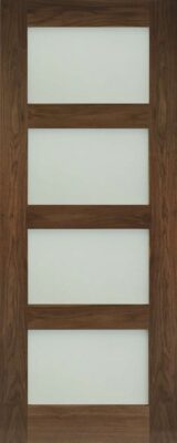 Internal Walnut Coventry (OBSCURE GLASS) Pre-Finished Door