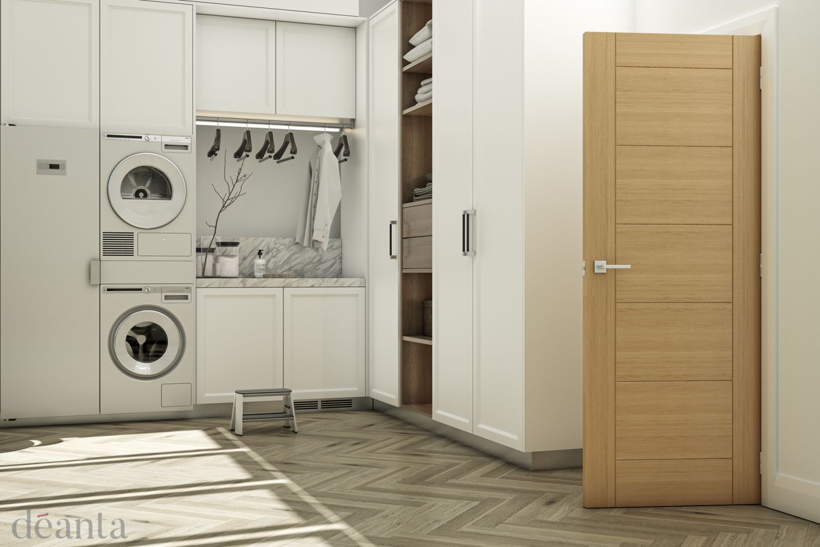 Oak Seville 44mm FD30 Pre-Finished Fire Door - Image 2