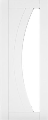 Internal White Primed Solid Core Ravello (CLEAR GLASS) Door