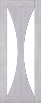 Internal Light Grey Ash Sorrento (CLEAR GLASS) Pre-Finished Door