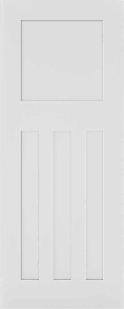 Internal White Primed Cambridge Solid Core Door