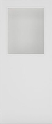 Internal Flush White Primed Glazed 01 FD30 44mm Fire Door