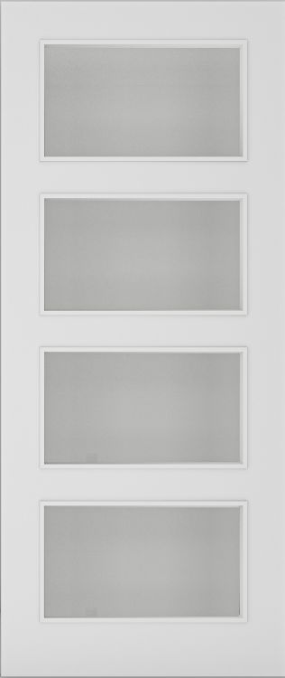 Internal Flush White Primed Glazed 04 FD30 44mm Fire Door
