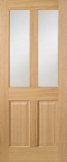 Internal Oak 4P (OBSCURE GLASS) Un-Finished Door