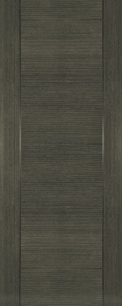 Internal Dark Grey Ash Veneer Montreal Pre-Finished FD30 44mm Fire Door