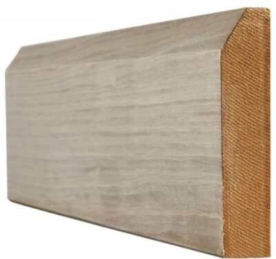 Light Grey Pre-Finished Skirting Chamfered