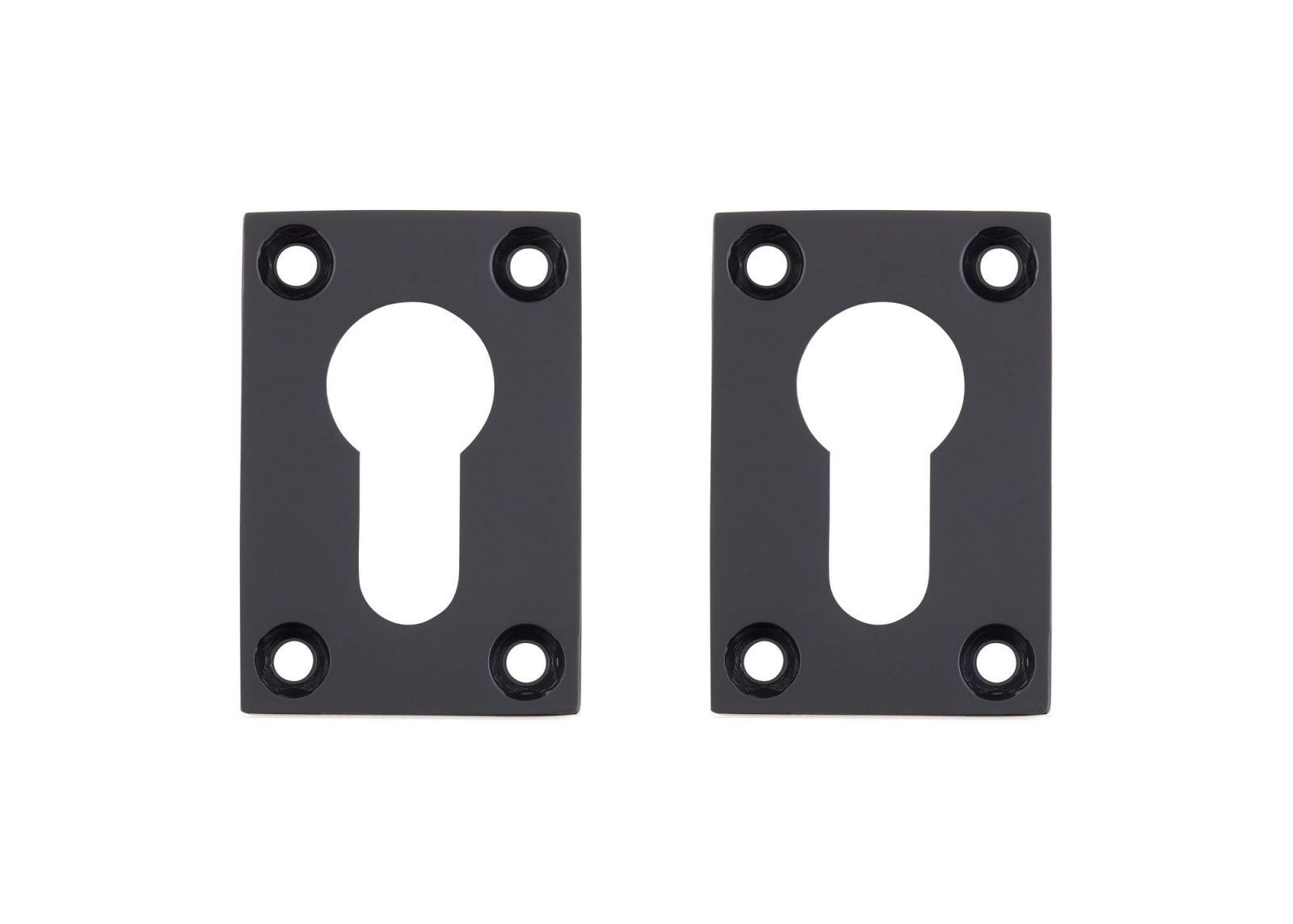 Matt Black Euro Escutcheon (Per Pair)