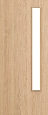 Flush Oak D013 Glazed FD30 44mm Pre-Finished - DE