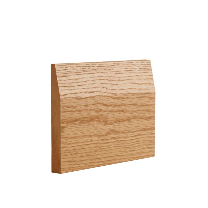 Oak Half Splayed Skirting Pack Pre Finished