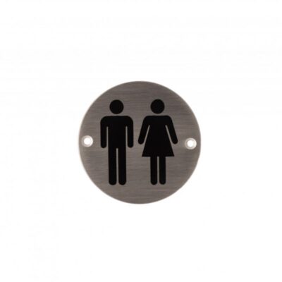 3 inch Round Steel Unisex Sign