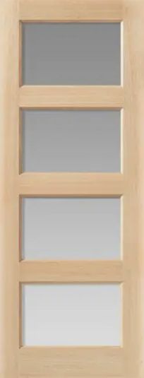 Oak Pattern 50 Mersey (CLEAR GLASS) FD30 Un-Finished - DG